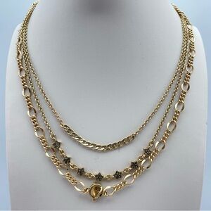 Simply Vera Vera Wang Layered Gold-Tone Star Chain Necklace